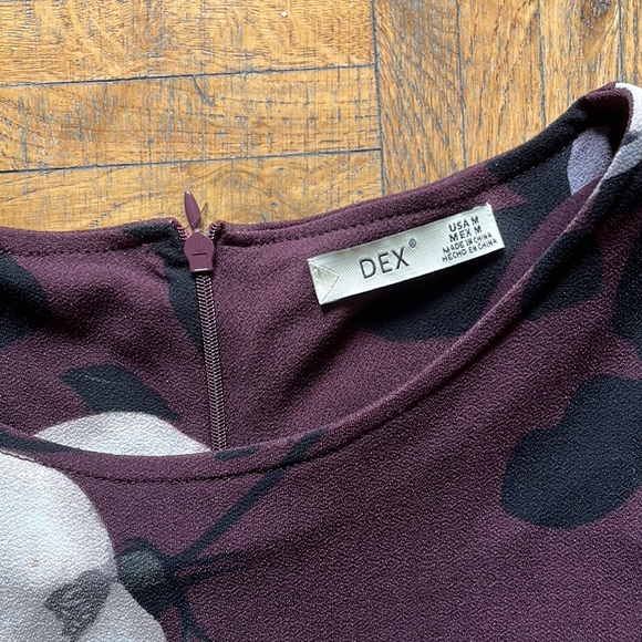 Dex Burgundy Floral Jumpsuit - Picture 5 of 5